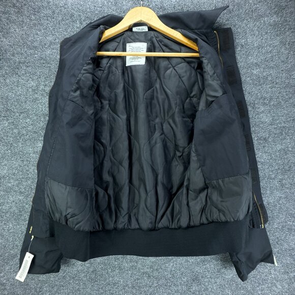 Vintage '94 US Navy USN Military Utility Jacket‎ Small Black Unisex Short - Picture 4 of 13
